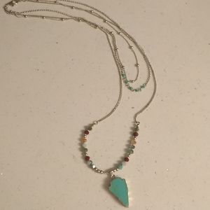 Three layer turquoise Necklace